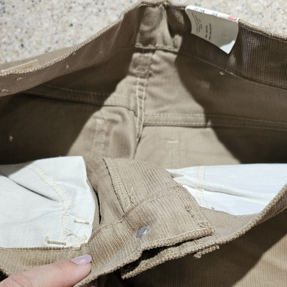 Vintage LEVIS 519 Corduroy Tan Straight Leg Pants 30X31 NWT - Picture 9 of 12